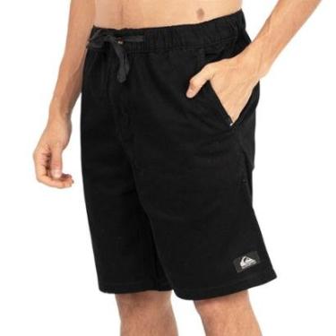 Imagem de Bermuda Passeio Quiksilver Q502A0046 Preta-Masculino
