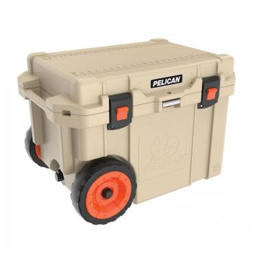 Imagem de Cooler Térmico Portátil 45 Litros com Rodas, Pelican, Marrom
