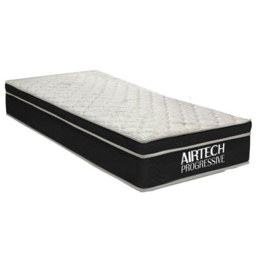 Imagem de Colchão Solteiro Molas Bonnel Fort Airtech Progressive Ortopillow 88x188x29cm Ortobom