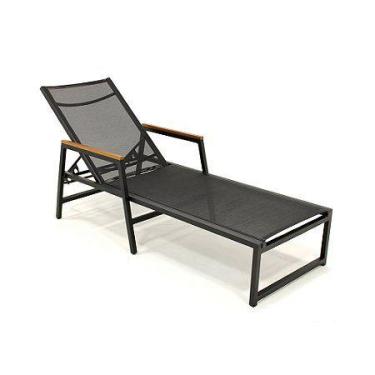 Imagem de Espreguiçadeira de Alumínio e tela sling móveis para piscina - Sarah M