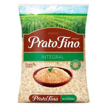 Imagem de Arroz Parboilizado Integral Prato Fino 1kg