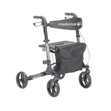 Imagem de Andador com Rodas Dobravel Aluminio Ate 135kg MED530 - Live Well