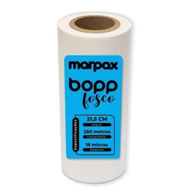 Imagem de BOPP Fosco para Laminação Bobina A4 21,5cmx250m Marpax 01un