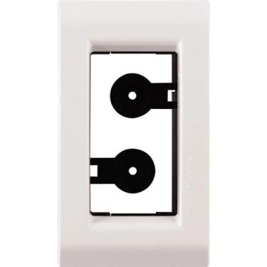 Imagem de Placa Para Móvel 1 Posto Liz Branca - 57106032 - Tramontina Placa Para