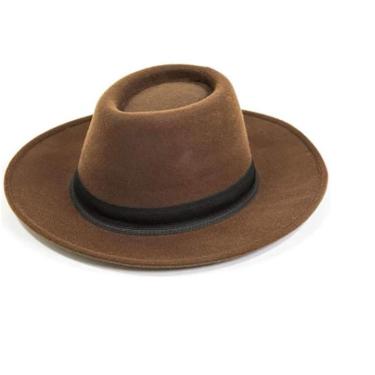 Imagem de Chapéu Chapelaria Vintage Fedora Gângster - Marrom - M - Homem-Masculino