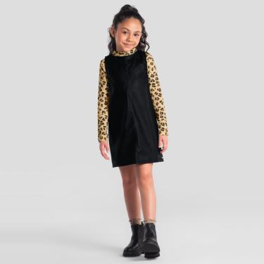 Imagem de Conjunto infantil menina estampa de Oncinha Mundi-Feminino