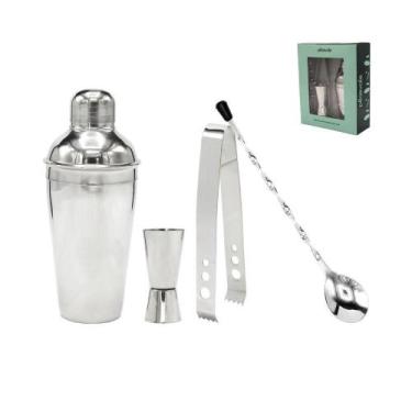 Imagem de Kit Bar Completo 4 Peças (barman) Inox - PLASVALE