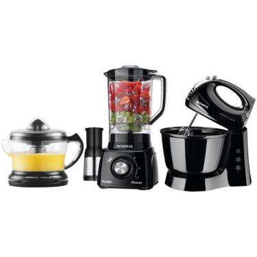 Imagem de Kit KT-105-B Mondial com Liquidificador Batedeira - Espremedor
