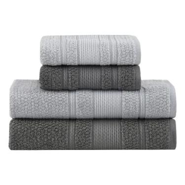 Imagem de Jogo De Toalhas Buddemeyer Bella Extra Soft Banho 4 Grafite/ - Congrat