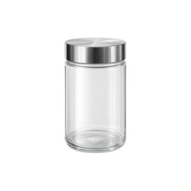 Imagem de Pote 1250ml Organizador com Tampa de Inox Utensílio Biscoito Porta Man