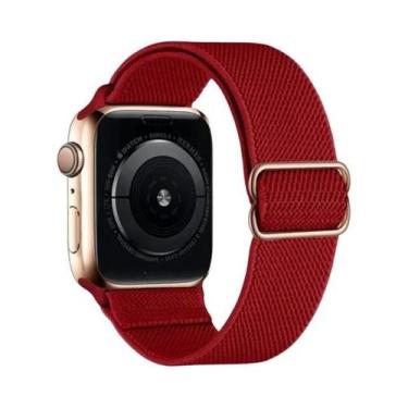 Imagem de Pulseira De Nylon Elástica Ajustável Para Apple Watch 38mm 40mm 41mm 4