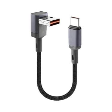 Imagem de Cabo USB C Curto 66W Para Carregamento Rápido Trançado 15CM 25CM 50CM 