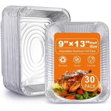 Imagem de Assadeiras de Alumínio Homewarm 9 x 13" 30 Unidades Reforçadas