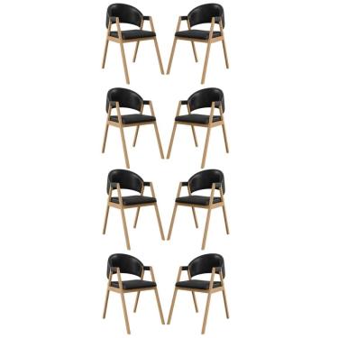 Imagem de Kit 8 Cadeiras Para Mesa de Jantar Moderna Courino - Balaqui