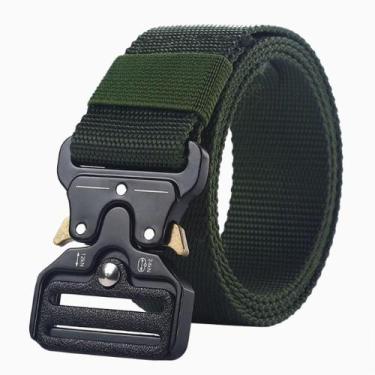 Imagem de Cinto Militar OEM Cov:verde 1-ls em Nylon Verde Ajustável com Fivela d