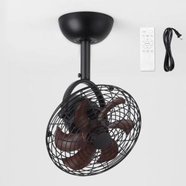 Imagem de Ventilador de parede LEDIARY 10" Remoto de 6 velocidades ajustável