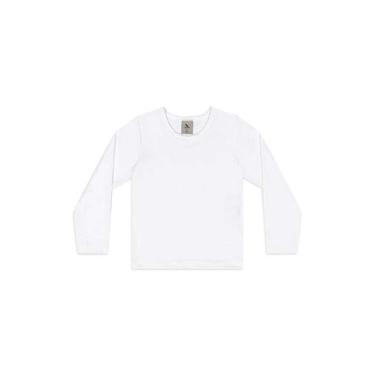 Imagem de Camiseta Térmica Infantil Unissex Quimby, Branco