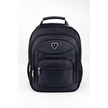 Imagem de Mochila Executiva Premium Notebook USB Antifurto Resistente Preta Masc