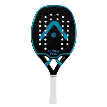 Imagem de Raquete Beach Tennis Ultrapro 12K Preto e Azul Alma Genius