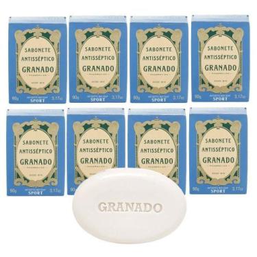 Imagem de Kit 8 Sabonete Antisséptico Granado Em Barra 90g Sport Vegetal