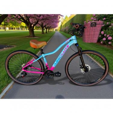 Imagem de Bicicleta Aro 29 Feminina Absolute Hera Retrô Vintage Confortável 21v Cesta Selim 2 Mol...