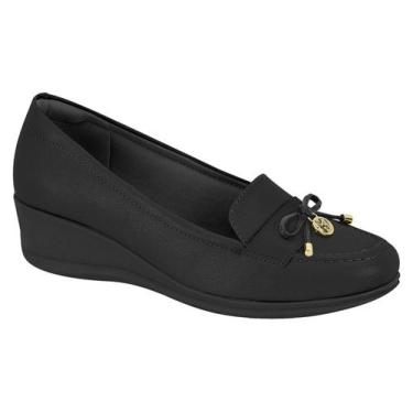 Imagem de Mocassim Modare Salto Anabela Feminino 7392.104, Preto, 35