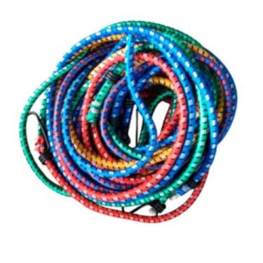 Imagem de Elastico para Bagageiro 1,20 mt Kit 10 Unidades cores sortidas - MMF