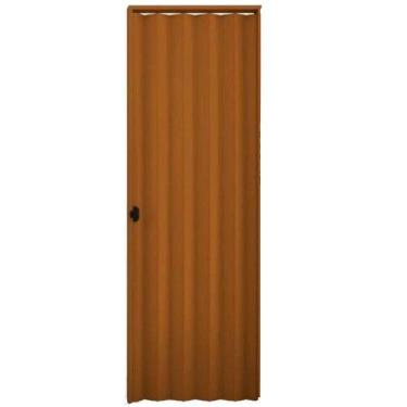 Imagem de Porta Sanfonada Interna Plasbil PVC Mogno, 210 x 90 cm