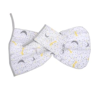Imagem de BABETE SOFT CIA DO NENEM REF3753 AMARELO - Fralda de Boca para Bebê - 