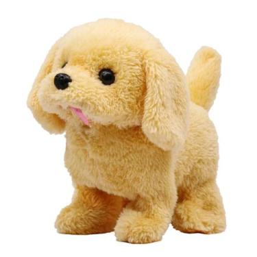 Imagem de Cachorro Cachorrinho De Pelúcia Que Anda Late Som Luz - STORE SHARK, A