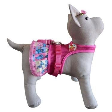 Imagem de Vestido Peitoral Guia Cachorro Snob Dog Saia Stitch Fêmea, PP