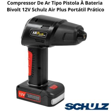 Imagem de Compressor De Ar Tipo Pistola À Bateria Bivolt 12V Schulz Air Plus Por