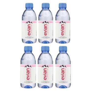 Imagem de Água mineral evian sem gás pet pack c/6unid 330ml