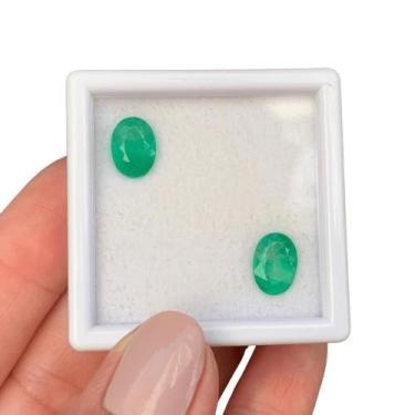 Imagem de Esmeralda Oval Par 3,64ct - ENE2ESE