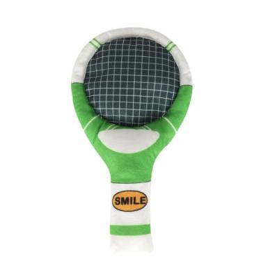Imagem de Brinquedo Pet Médio Raquete Pelúcia com Barulho Up4you, Verde, Único