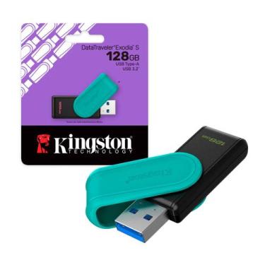 Imagem de Pen Drive 128gb Usb 3.2 DataTraveler Exodia S DTXS/128GB Kingston