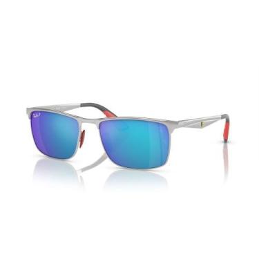 Imagem de Óculos de Sol Ray-Ban RB3726M Scuderia Ferrari Collection - Prata, 57m