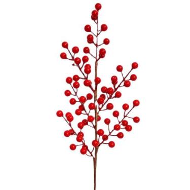 Imagem de Pick natalino Azevinho Berry vermelho 63 cm - BEIJA FLOR