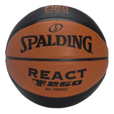 Imagem de Bola De Basquete Spalding Tf-250 React FIBA Tamanho 7