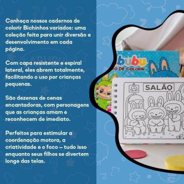 Imagem de Livro De Colorir infantil Desenho Labubu Antiestresse - Toys 2u, Verde