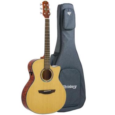 Imagem de Violão Strinberg DA3SC NT Diamond Series Grand Auditorium Aço com Bag,