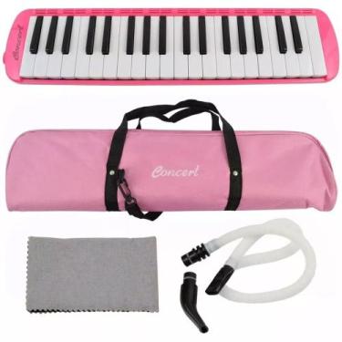 Imagem de Escaleta Concert by Strinberg 37T de 37 Teclas Rosa c/ Bag, 37T, Rosa,