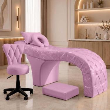 Imagem de Maca De Estética Maca Lash Designer + Mocho Soft Degrau Capa - SOFA ST