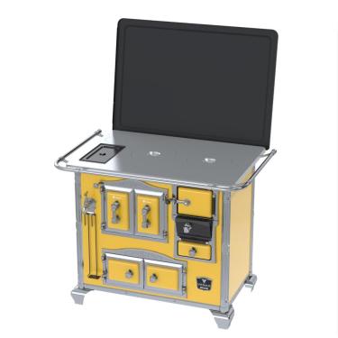Imagem de Fogao a Lenha Venax n 2 Imperador Chapa de Aluminio Amarelo SE