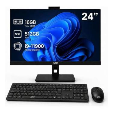 Imagem de PC All in One 23.8 Intel I9 11900 SSD 512GB 16GB RAM, WiFi, HDMI/VGA, 