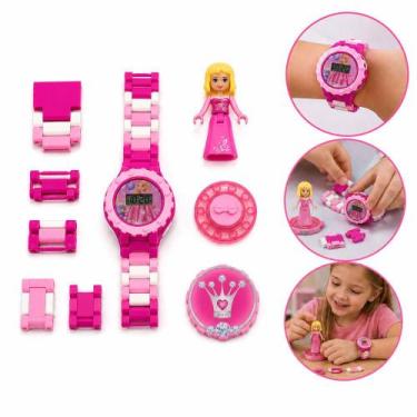 Imagem de Kit Relogio Infantil Meninas Digital Acessorios Montar Mini Boneca Pul