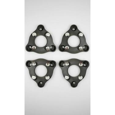 Imagem de Kit 4 Adaptadores Roda 3x150mm P/ 4x100mm 28mm - Congratulations Store