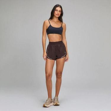 Imagem de Shorts Alto Giro Sobreposto Refletivo OU26 Vermelho Marsala, G