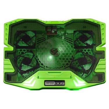 Imagem de Cooler gamer verde com LED WARRIOr ac292 multilaser