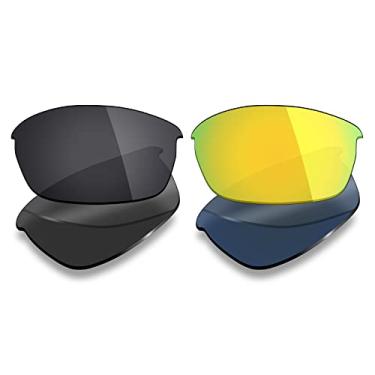 Imagem de Mryok 2 pares de lentes polarizadas de substituição para óculos de sol Oakley Flak Jacket – Opções